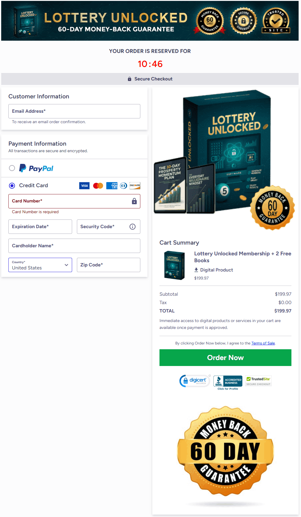 Order Lottery Unlocked
